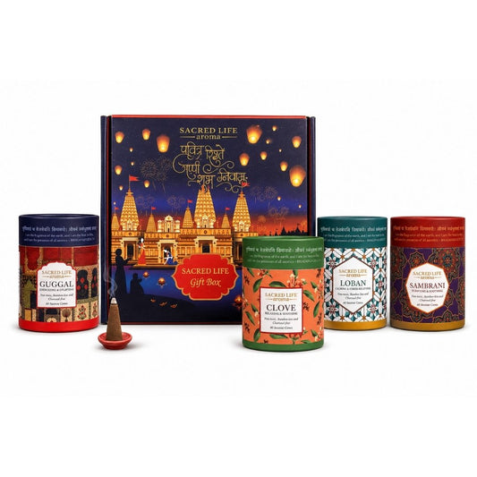 Sacred Life Awadh Aroma Gift Box (160 Dhoop Cones)