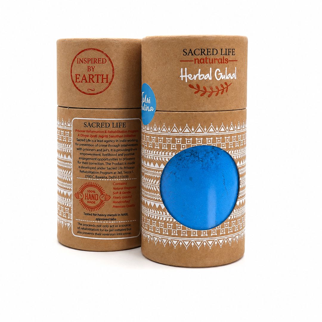 Herbal Blue Gulal Tulsi Pudina