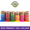 Earth Inspired 6 in 1 | Red, Yellow,Pink, Green, Blue, Orange | Herbal Gulal Gift Set