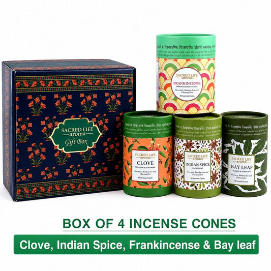 Sacred Life Aranyaka Aroma Gift Set (160 Dhoop Cones)