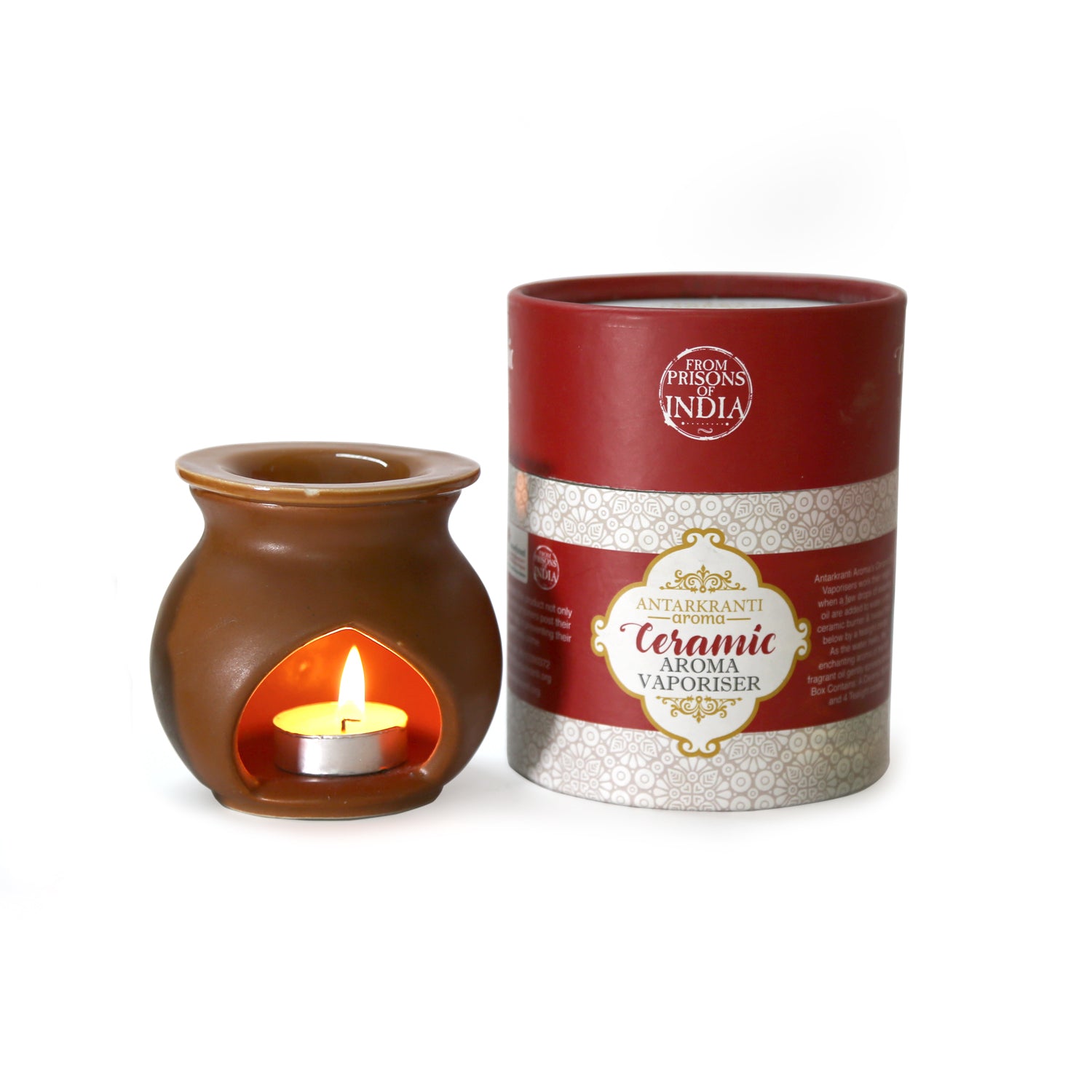 Aroma Oil Burner Brown