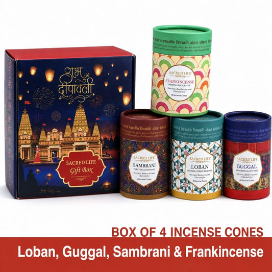 Sacred Life Awadh Aroma Gift Set (160 Dhoop Cones)
