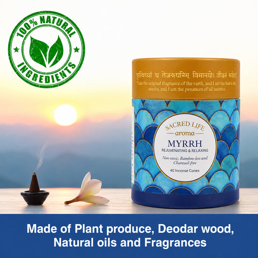 Sacred Life Myrrh Dry Dhoop Incense Cones