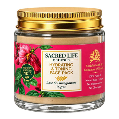 Sacred Life Rose & Pomegranate Face Pack