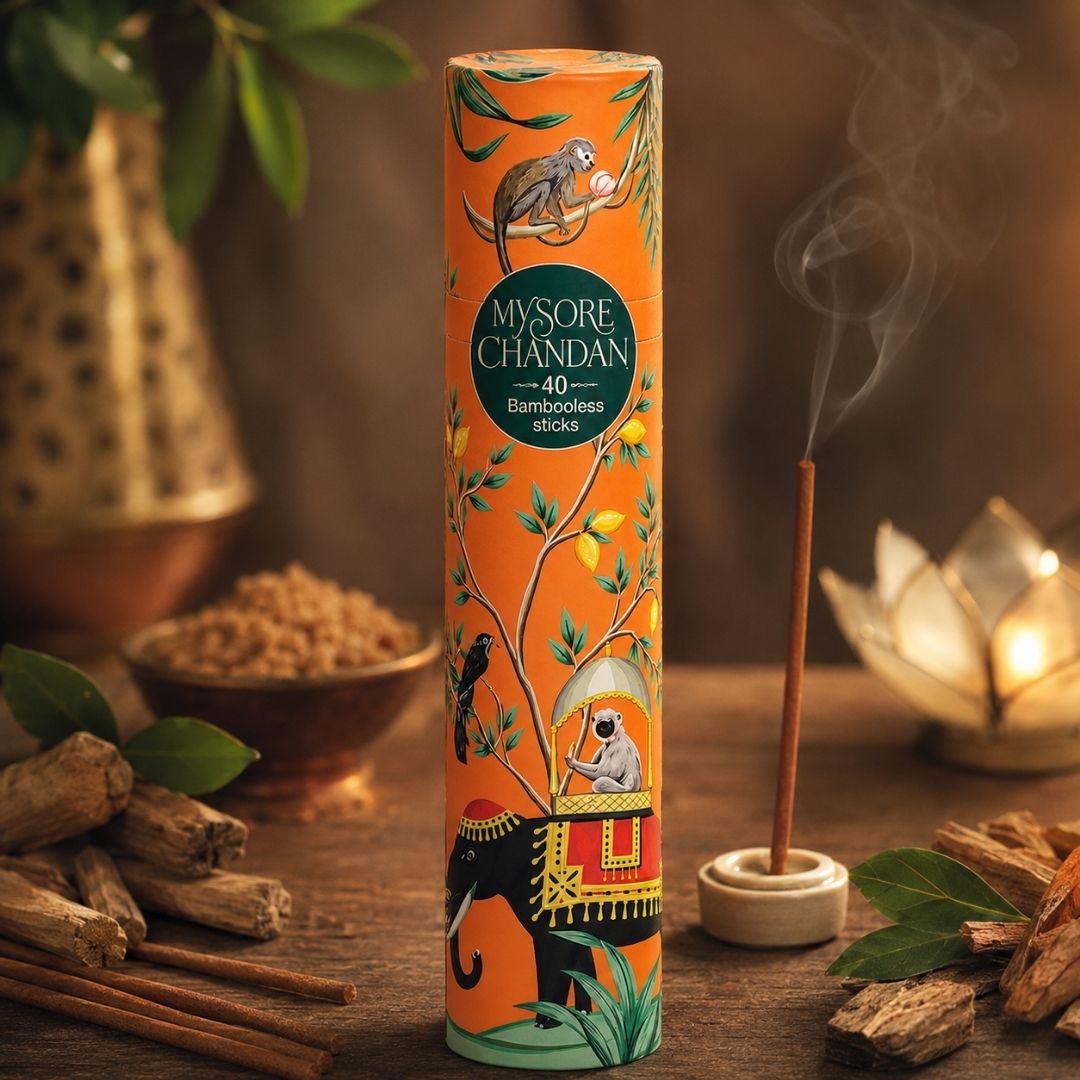 Sacred Life Mysore Chandan Premium Bambooless Incense Sticks