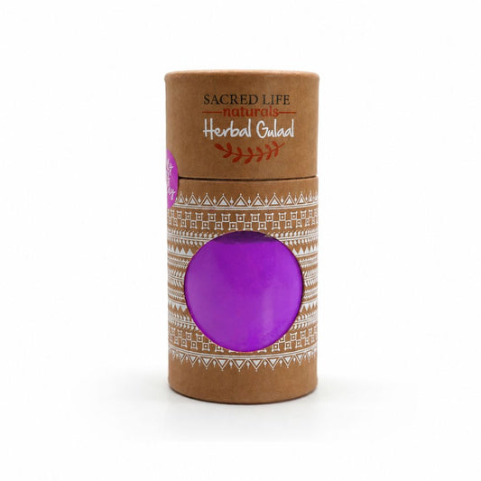 Sacred Life Purple Herbal Gulal 100 gm | Vibrant Natural Holi Colour