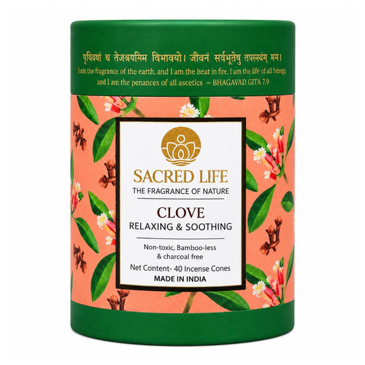 Sacred Life Clove Incense Dhoop Cones