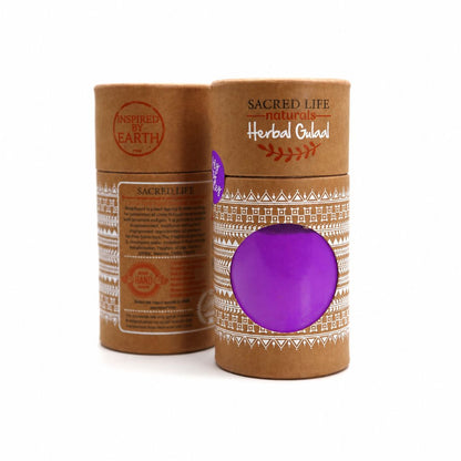 Sacred Life Purple Herbal Gulal 100 gm | Vibrant Natural Holi Colour