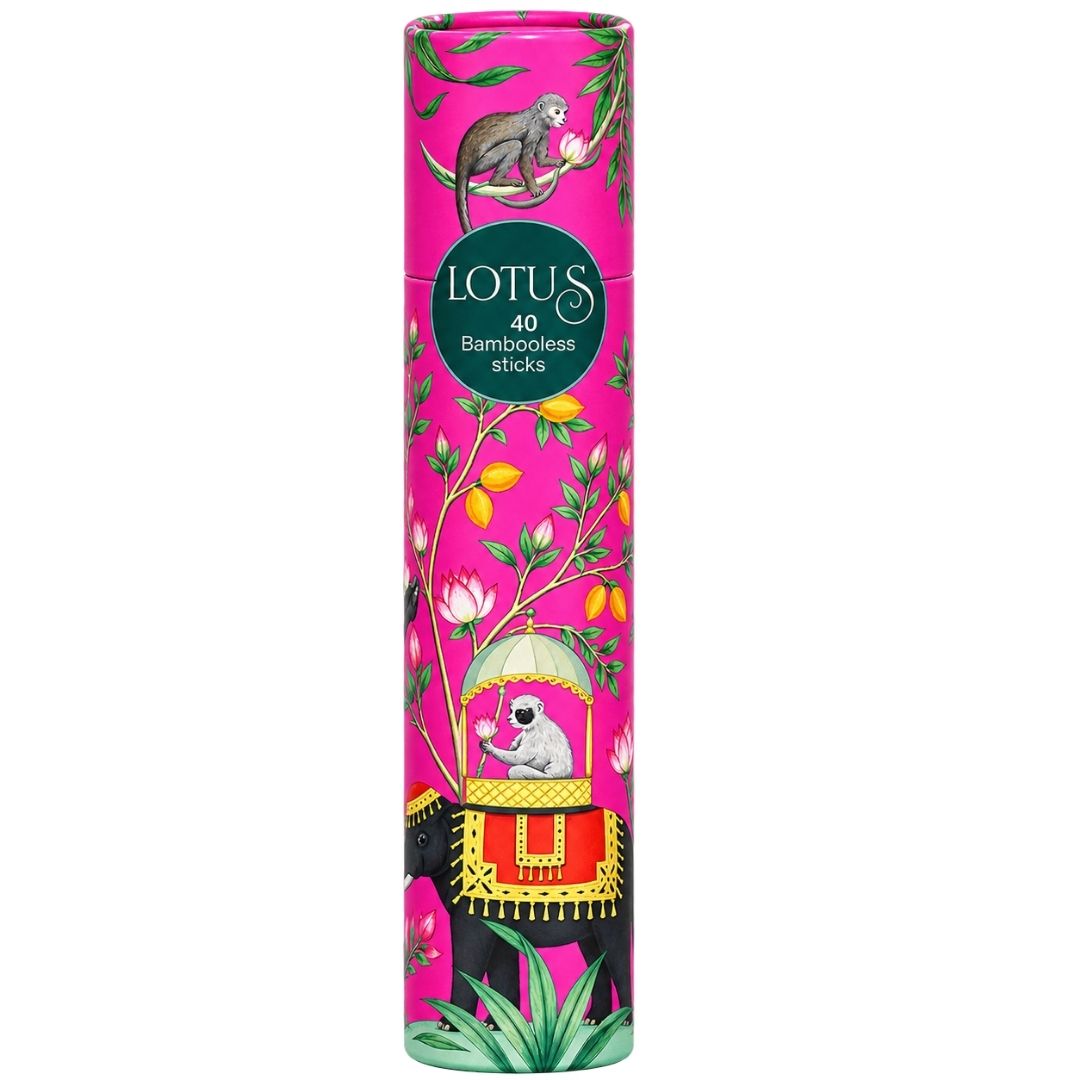 Sacred Life Lotus Bambooless Incense Sticks – 40 Sticks | Premium Natural Fragrance