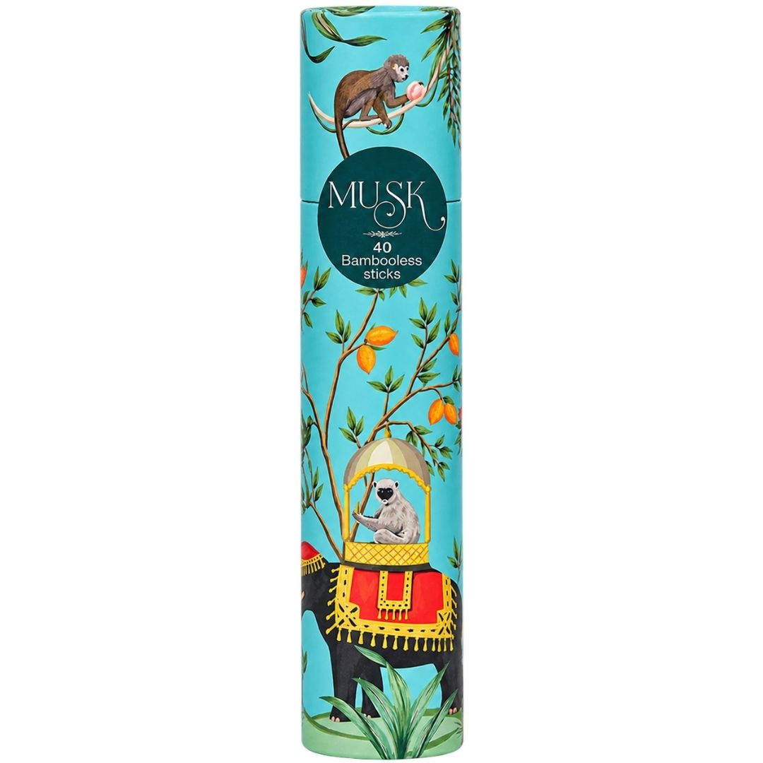 Sacred Life MUSK Premium Bambooless Incense Sticks – 40 Sticks | Rich & Soothing Fragrance