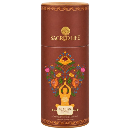 Sacred Life Mexican Copal Premium Incense Sticks – Natural Aromatic Fragrance | 3-Inch Box