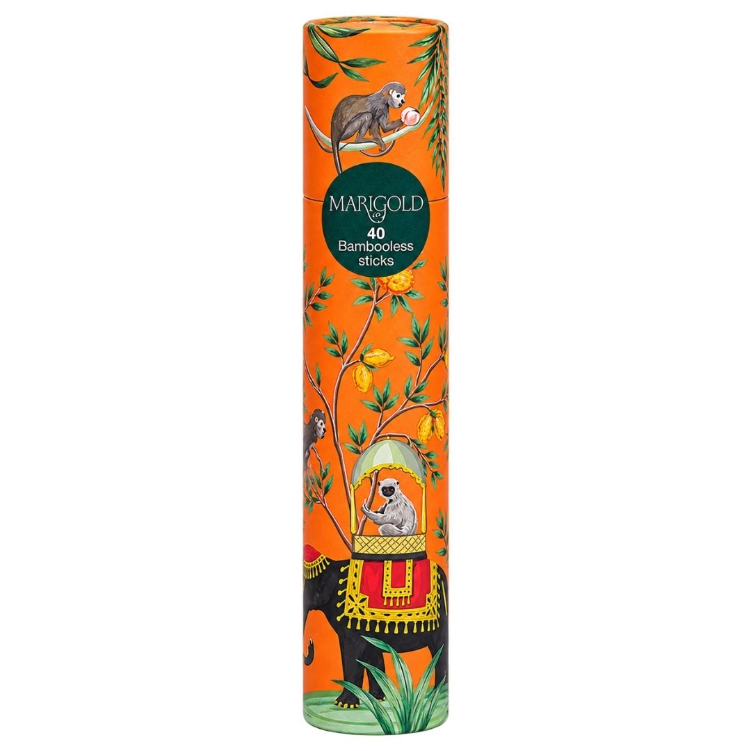 Sacred Life Marigold Premium Bambooless Incense Sticks – 40 Sticks