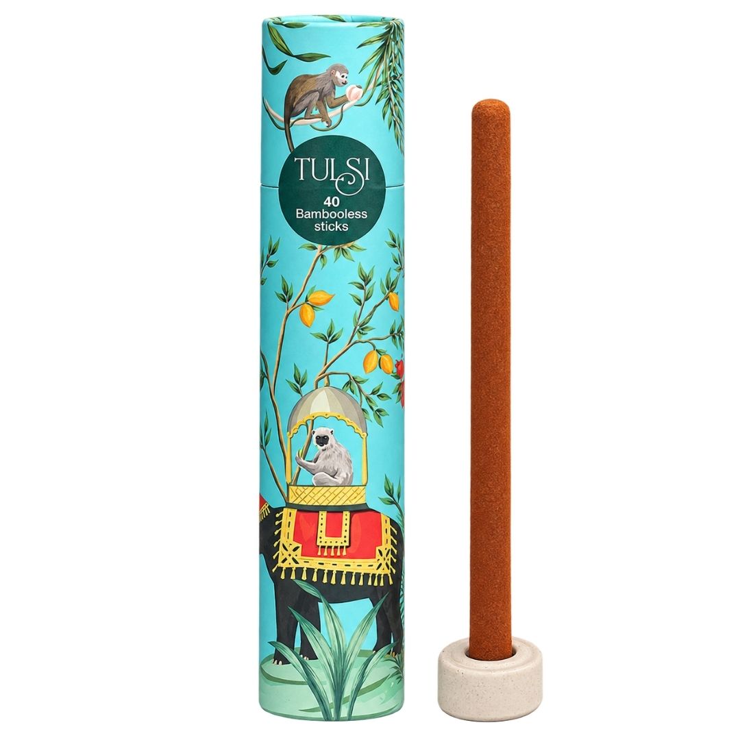 Sacred Life Tulsi Premium Bambooless Incense Sticks – Natural Aromatic Fragrance