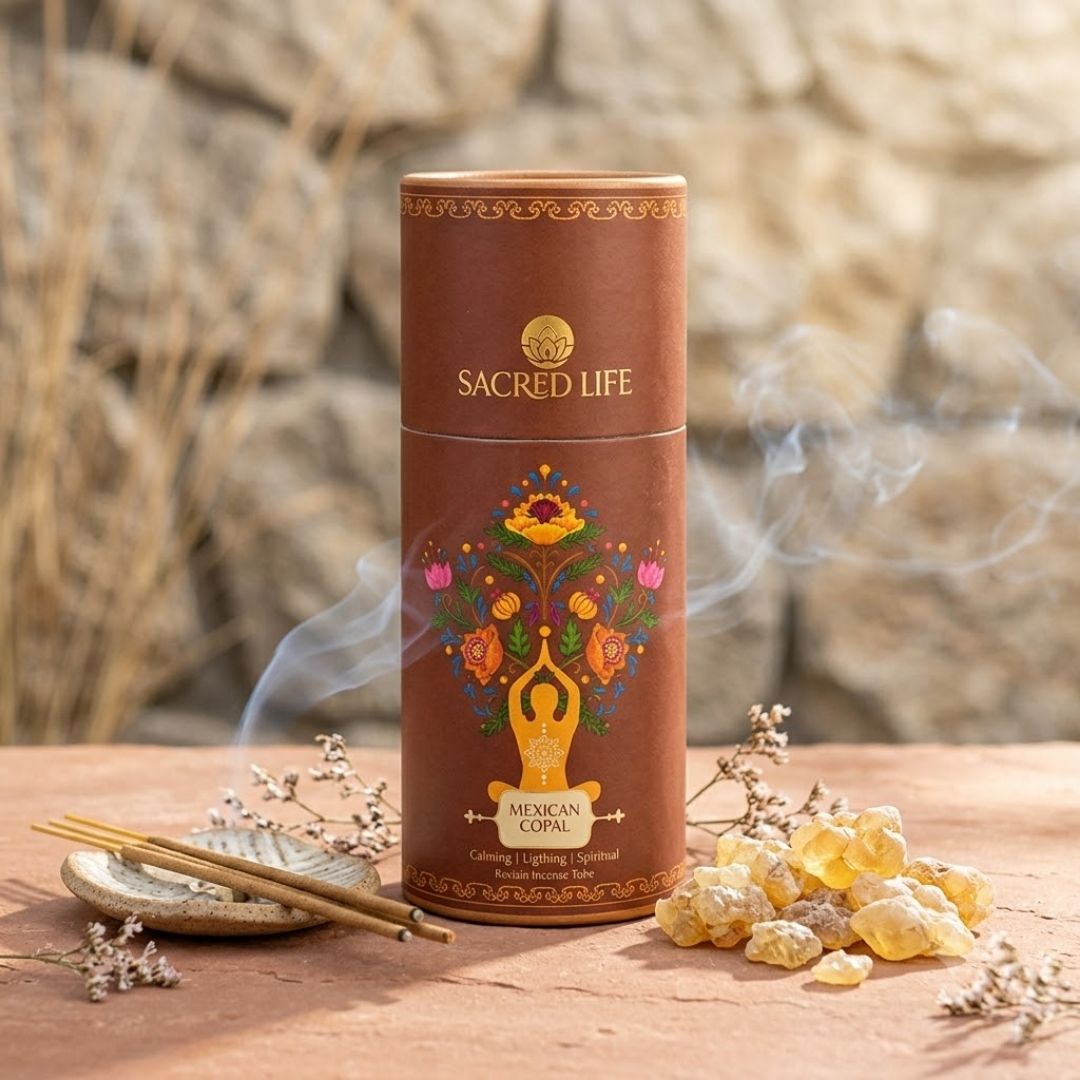 Sacred Life Mexican Copal Premium Incense Sticks – Natural Aromatic Fragrance
