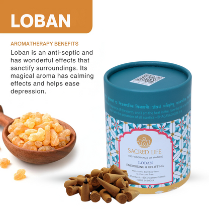 Sacred Life Loban Incense Dhoop Cones
