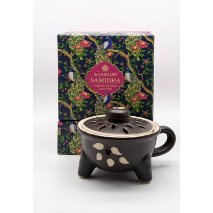 Sacred Life Samidha Mini Havan Set Black