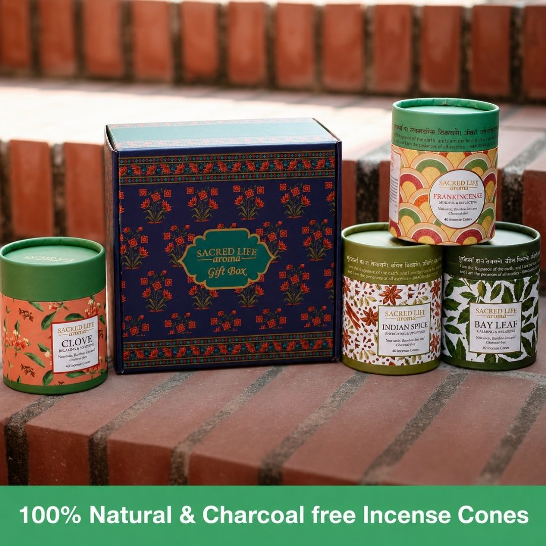 Sacred Life Aranyaka Aroma Gift Set (160 Dhoop Cones)