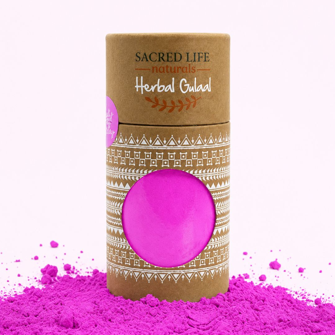Sacred Life Riot of Colours Herbal Holi Gulal 5 in 1 Gift Set