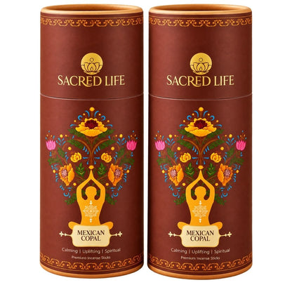 Sacred Life Mexican Copal Premium Incense Sticks – Natural Aromatic Fragrance | 3-Inch Box