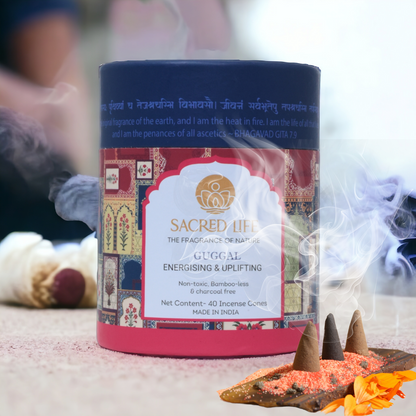 Sacred Life Guggal Incense Dhoop Cones