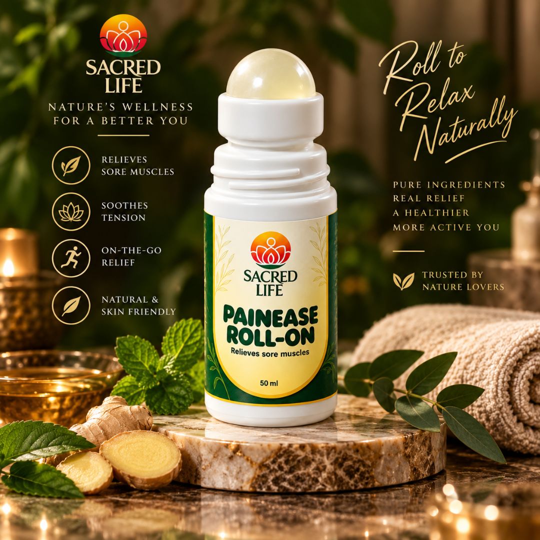 Sacred Life PainEase Roll-On – Soothing Massage Roll-On | 50 ml