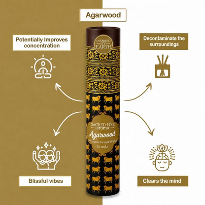 Sacred Life Agarwood Incense Sticks