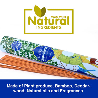 ANTARKRANTI | Kapur Kachri Incense Sticks | 100% Natural and Charcoal Free | Handcrafted Agarbatti for Positive Energy & Yoga Meditation| Pooja Item for Home| Burning Time- 35-40 Mins
