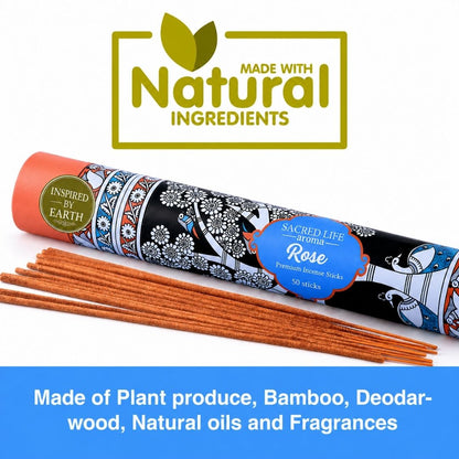 Sacred Life Rose Incense Sticks