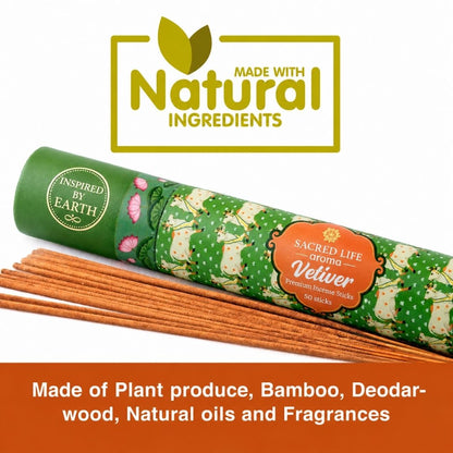 Sacred Life Vetiver Natural Incense Sticks