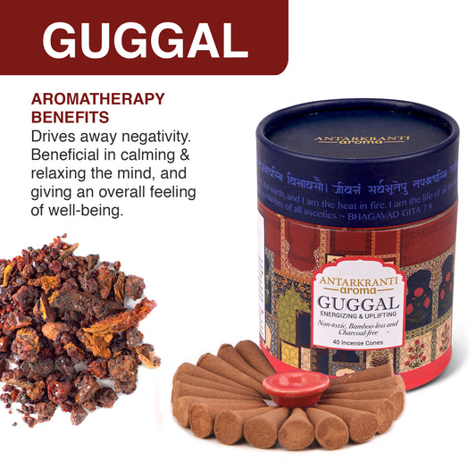 SACRED LIFE Awadh Aroma Gift Box | Premium Dry Dhoop Incense Cones | Guggal, Loban, Cinnamon, Sambrani | 160 Handmade Incense Cones