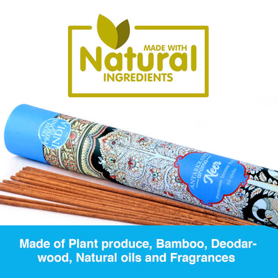 ANTARKRANTI Neer Incense Sticks | 100% Natural and Charcoal Free | Handcrafted Agarbatti for Positive Energy & Yoga Meditation| Pooja Item for Home| Burning Time- 35-40 Mins | Fragrance of Water