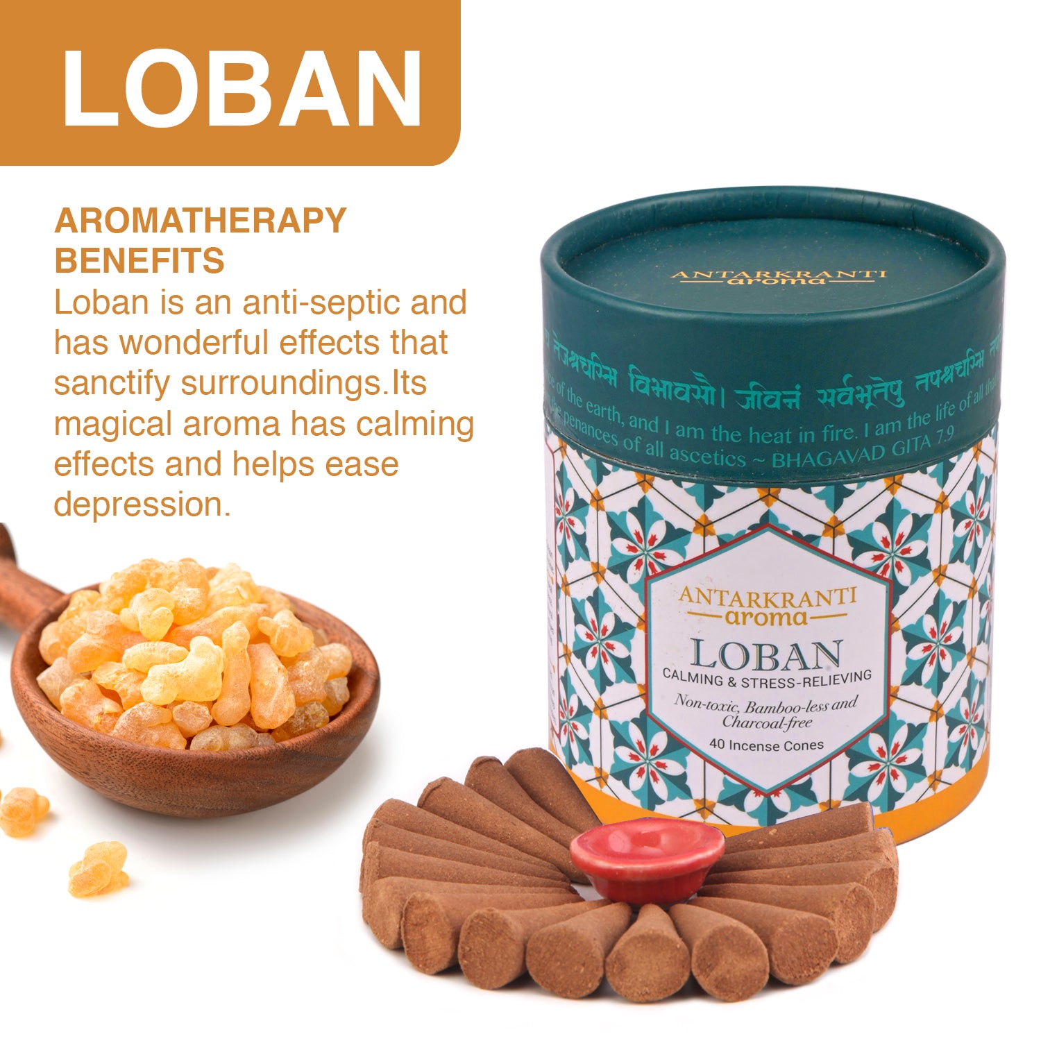 SACRED LIFE Awadh Aroma Gift Box | Premium Dry Dhoop Incense Cones | Guggal, Loban, Cinnamon, Sambrani | 160 Handmade Incense Cones