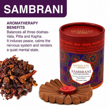 Sacred Life Awadh Aroma Gift Box (160 Dhoop Cones)