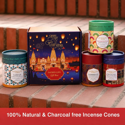 Sacred Life Aranyaka Aroma Gift Box (160 Dhoop Cones)