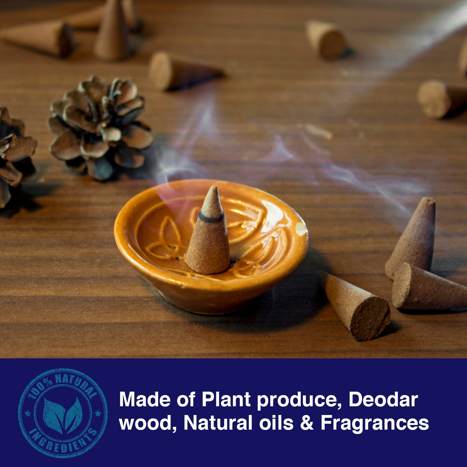 SACRED LIFE Aranyaka Aroma Gift Box for Diwali Durga Puja and Festive Seasons | Premium Dry Dhoop Incense Cones | Guggal, Loban, Sambrani & Frankincense | 160 Handmade Incense Cones | Home-Decor Yoga and Meditation