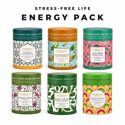 Sacred Life Energy Pack Dry Dhoop Incense Cones