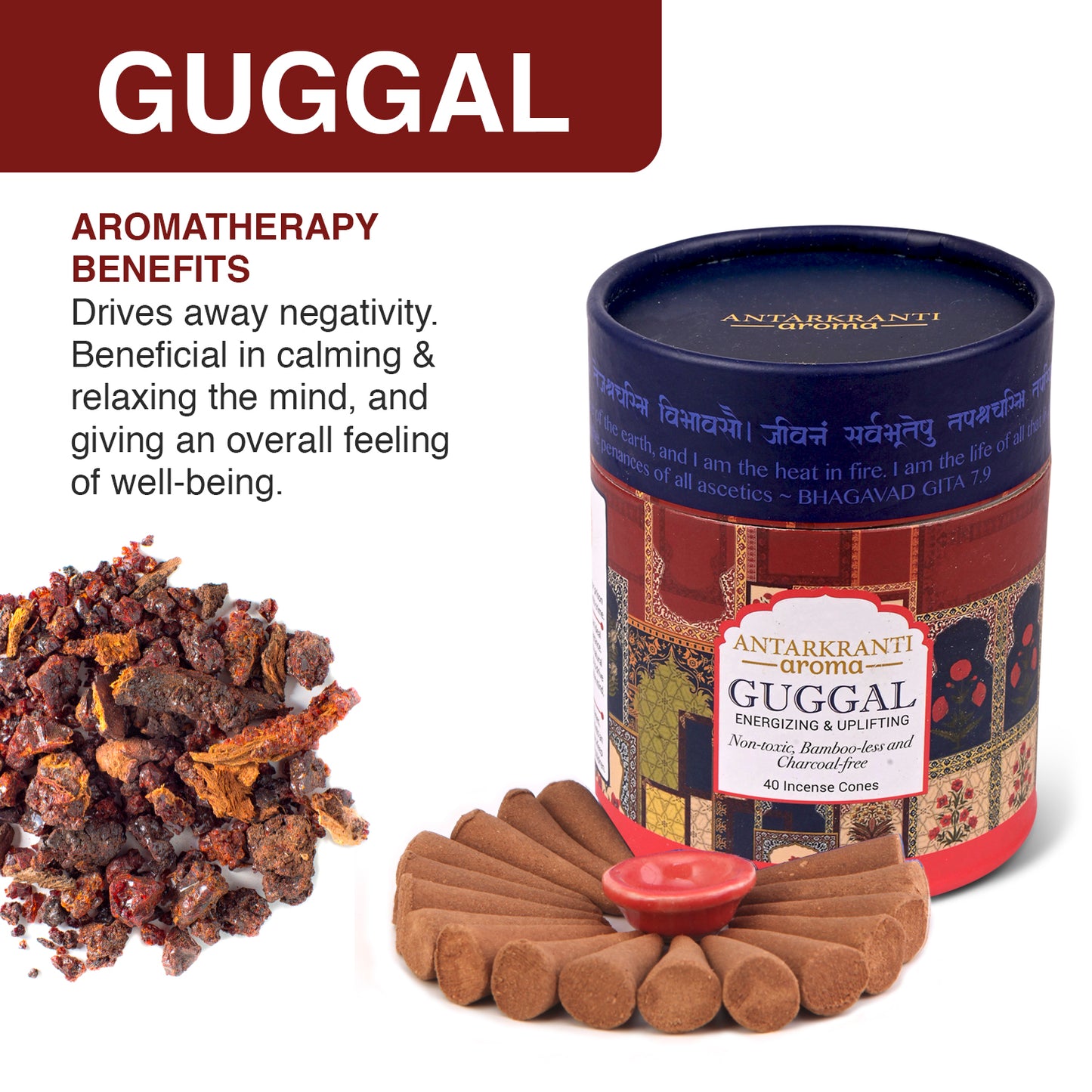 SACRED LIFE Aranyaka Aroma Gift Box for Diwali Durga Puja and Festive Seasons | Premium Dry Dhoop Incense Cones | Guggal, Loban, Sambrani & Frankincense | 160 Handmade Incense Cones | Home-Decor Yoga and Meditation