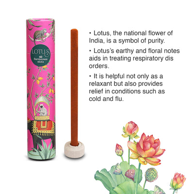 Antarkranti Yoga Incense Sticks | Mysore-Chandan Musk Lotus & Tulsi | Pack of 4 | Bambooless Agarbatti | Sacred Life
