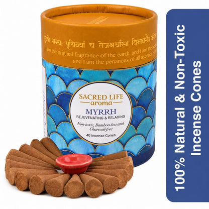 Sacred Life Myrrh Dry Dhoop Incense Cones