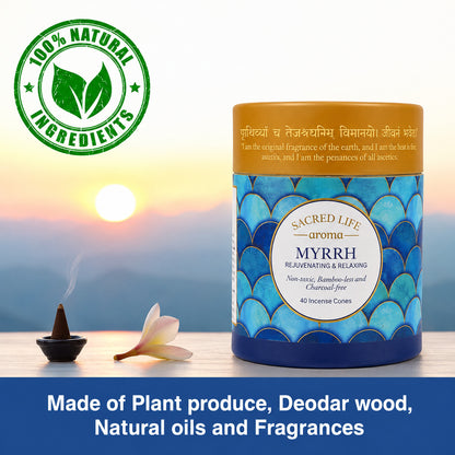 Sacred Life Myrrh Dry Dhoop Incense Cones